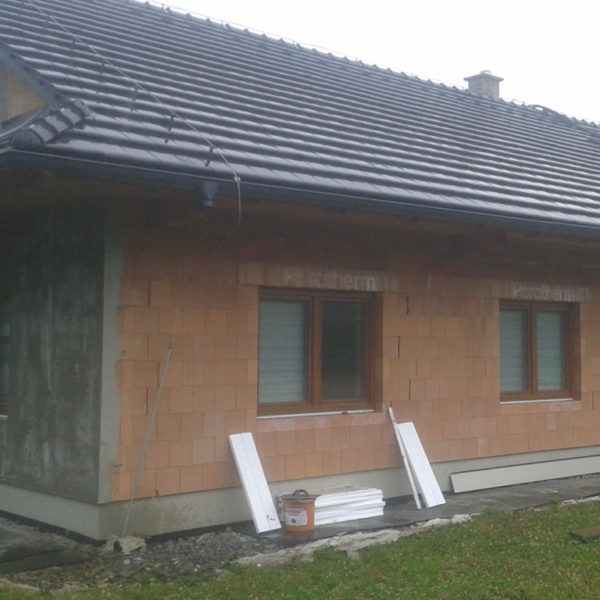 Fasáda bez zateplení Bukovec